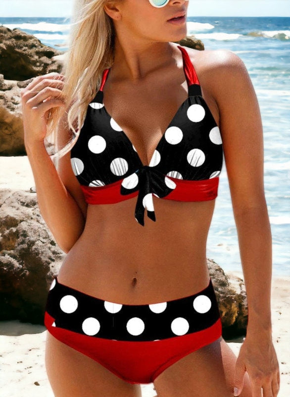 Polka dot bikini set