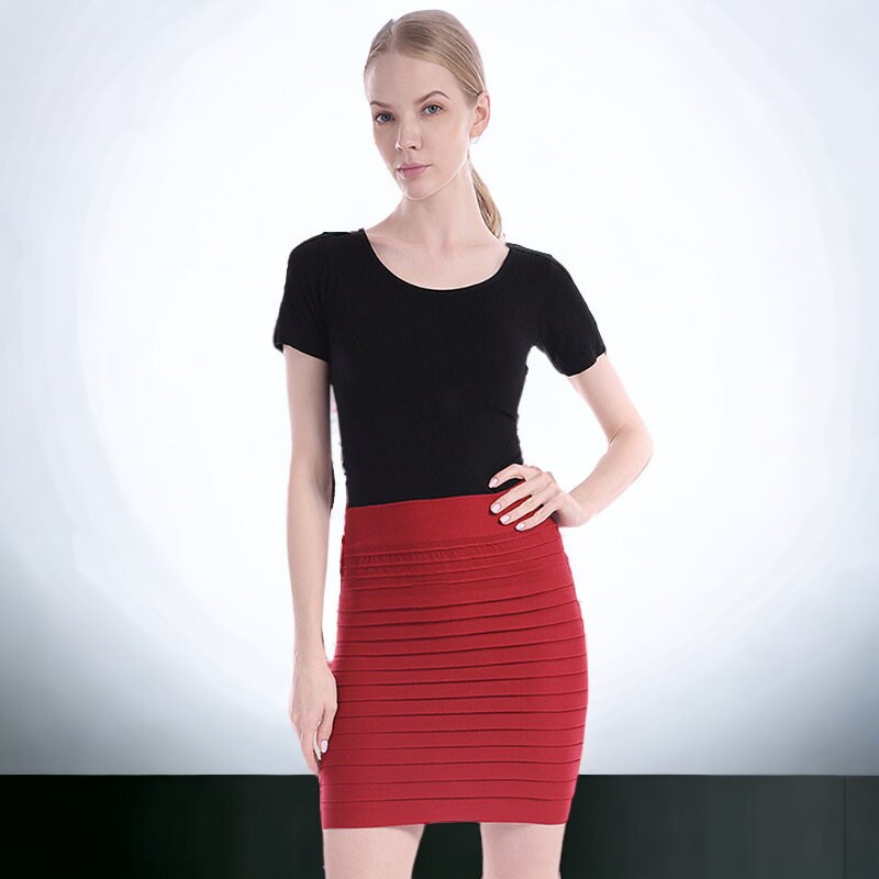 Pleated mini skirt, Mini skirt, Office skirt, One size mini skirt.